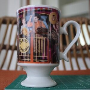 1967 MGM Marx Brothers Go West Movie Footed Coffee Mug Groucho Chico Harpo